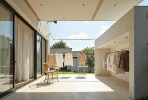 一軒家で洗濯物を庭に干す最適な方法と工夫