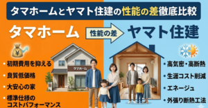 タマホームとヤマト住建の性能の差を徹底比較！生涯コストで選ぶ最適解